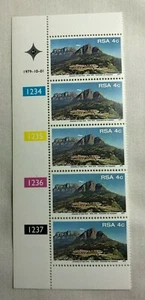 A left vertical control strip of 5 stamps from RSA - University of Cape Town - Picture 1 of 2
