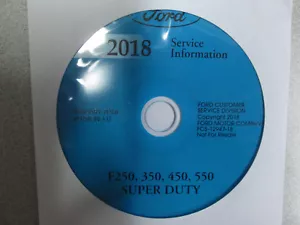 2018 Ford Truck F-250 F350 F250 450 550 Servicio Tienda Taller Manual CD Nuevo - Imagen 1 de 2