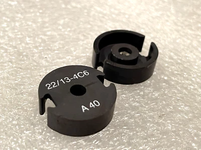 2x P22/13-4C6  AL40-9A  Philips Ferrite Pot Core 22x13x2.9mm NEW - Image 1 of 4