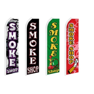Smoke Shop Dispensario Varianti Swooper Flutter Pubblicità Bandiere - Foto 1 di 7