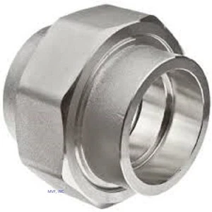 1-1/2" 3000# Socket-Weld MSS-SP-83 Unions A105 Forged Steel Fitting <FS040822 - Picture 1 of 3