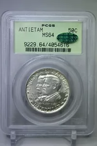 1937 Antietam Commemorative Half Dollar 50C PCGS MS64 Green CAC OGH #4616 - Picture 1 of 4