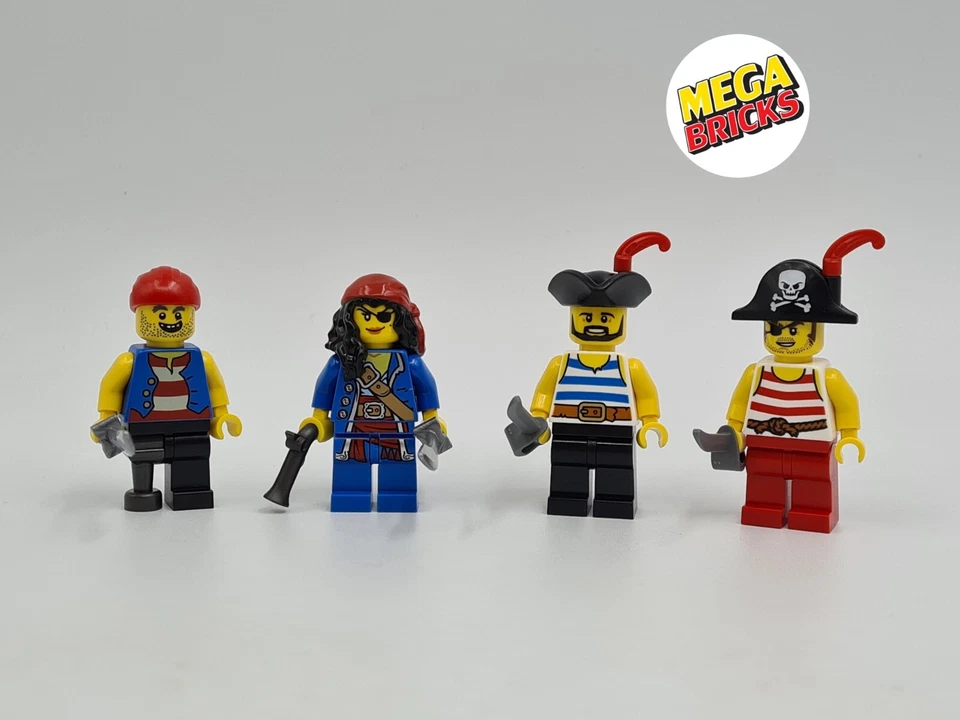 LEGO LOT 4 X FIGURINE PIRATE PERSONNALISÉ REF INT PI3567 *NEUF* BIEN LIRE!! - Photo 1/1