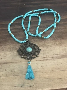 Boho Hand Made necklaces for women Turquoise - Picture 1 of 3