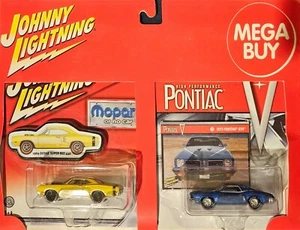 Johnny Lightning Mega Buy Muscle Car Doppelpack (Dodge Super Bee, Pontiac GTO) - Bild 1 von 4