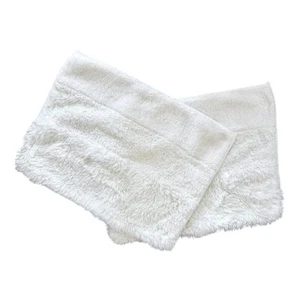 UGG Womens 2 Standard Pillow Sham Covers White Faux Fur Rectangle Solid Textured - Picture 1 of 7