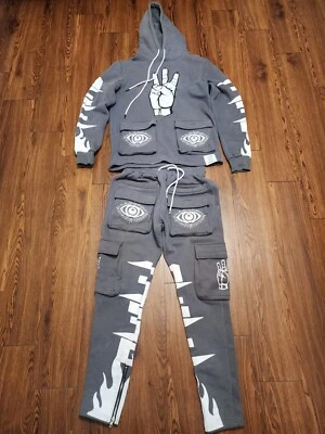 Calça moletom e moletom Members Only Third tamanho pequeno cinza com 20 3º 2020-2021 RARA! - Imagem 1 de 4