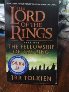 The Lord Of The Rings: THE FELLOWSHIP OF THE RINGS Mass Market Paperback - Picture 1 of 2