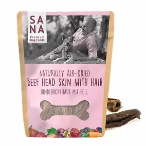 Cuoio capelluto bovino con pelliccia 1,5 kg per cani BARF articolo masticabile naturale snack prelibatezze - Foto 1 di 1