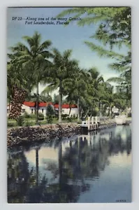Vintage Postkarte Hendricks Island Stadt Südsee Fort Lauderdale FL - Bild 1 von 2
