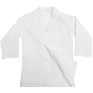 Children's Lab Coat Lovely Scientist Primary School Washable Kids White Clothes - Picture 1 of 12