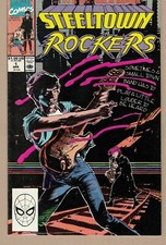 STEEL TOWN ROCKERS #1 1990 -SMALL TOWN TEENS FORM ROCK BAND- LEE/ HAMA...FN
