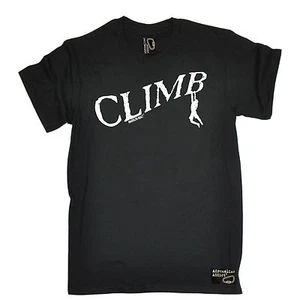 Climb Dangle Hold Climbing T-SHIRT Rock Climber Tee Present Gift birthday funny - Picture 1 of 9