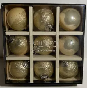NUOVO NATALE - ORNAMENTI ALBERO ROTONDO - RACHEL ZOE - ORO E GLITTER - Foto 1 di 1