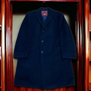 Vintage John Wanamaker Cashmere Overcoat Topcoat Made in USA 100% Kaschmir - Bild 1 von 8