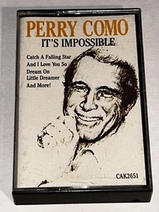 Perry Como It’s Impossible Pop Music Album Cassette 1C55 - Picture 1 of 3
