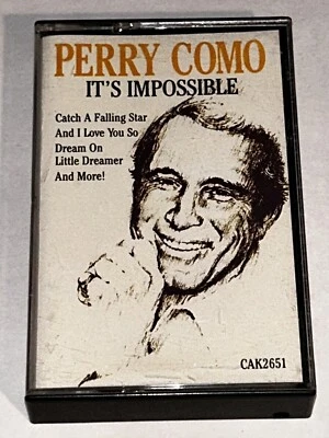 Perry Como It’s Impossible Pop Music Album Cassette 1C21 - Image 1 of 3