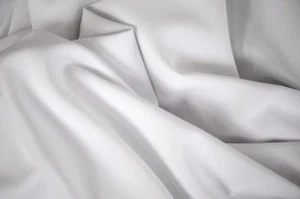 White Poplin Fabric Polyester Solid 120” YD Table Covers Decoration Apparel - Picture 1 of 1