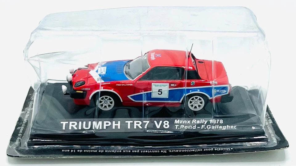 EBOND Modellino Triumph TR7 V8 Manx Rally 1978 T.Pond F.Gallagher - 1:43 - 0521 - Immagine 1 di 1