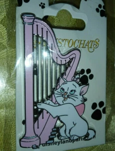 Marie Playing the Harp Aristocats Disney Land Paris Dlrp Dlp March 2022 Pin - Picture 1 of 4