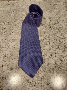 Lauren Ralph Lauren geometrische Seidenkrawatte für Herren schwarz/blau - Bild 1 von 5