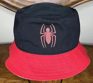 Cappello nuovo con etichette Marvel Universal Studios Spiderman densità adulti secchiello nero e rosso - Foto 1 di 3