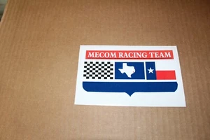 mecom racing team indy 500 usac cart sticker not original, tool box sticker - Picture 1 of 1