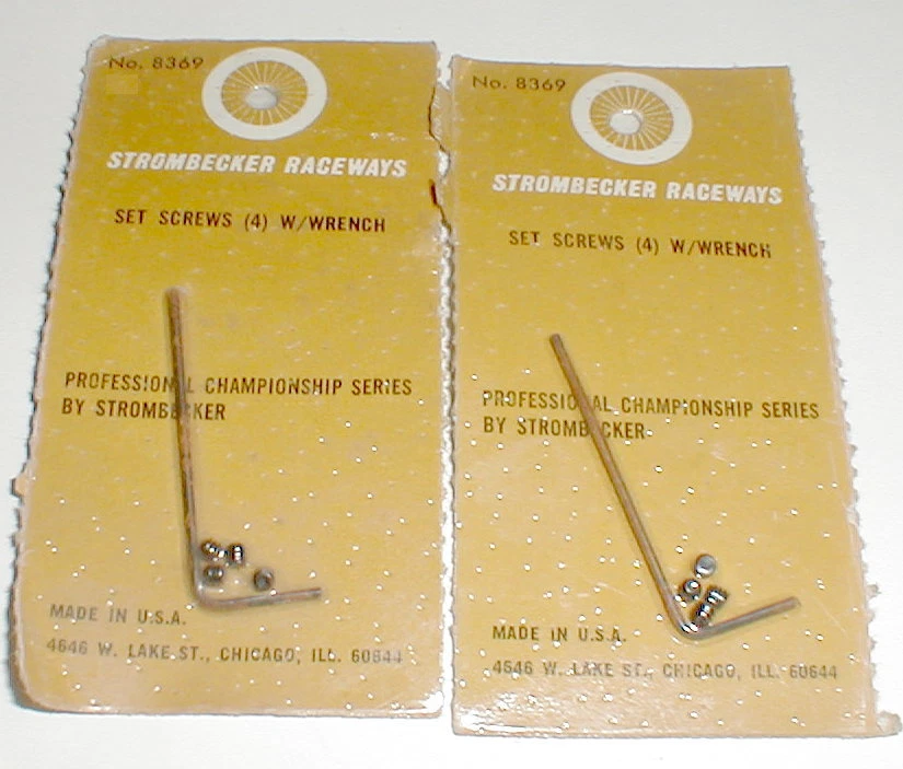 Coche Ranura Strombecker 2 Llaves Allen y 8 Tornillos Original Vintage Nuevo de Lote Antiguo Foto 1 de 1