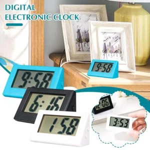 Piccolo Orologio Digitale No Tick Sveglia Elettrica Scrivania Con Pulsante Batteria Nuovo - Foto 1 di 19