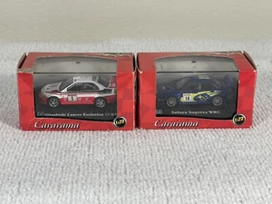 Cararama Mitsubishi Lancer Evolution VI WRC & Subaru Empreza WRC 1:72 w/box - Picture 1 of 24