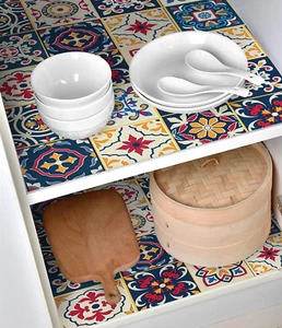 Adhesive Shelf Liner Patterned Contact Paper Drawer and Creative Covering Peel - Picture 1 of 7