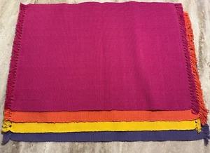 Lilian Vernon 100% Cotton Placemats Colorful Home Kitchen Bar Table Accent Decor - Picture 1 of 5