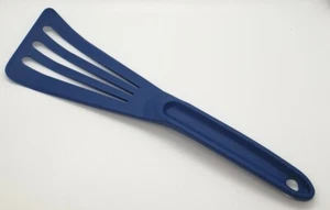 Norpro 12" Slotted Spatula Turner Beveled Flexible Heat Resistant Nylon Blue NEW - Picture 1 of 2