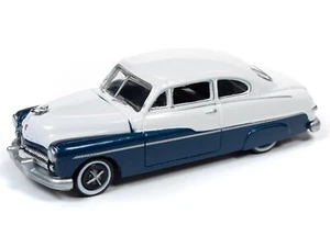 Racing Champions Mint 1:64 Diecast Car 1949 Mercury Sedan (BLUE/WHITE) RC010A - Picture 1 of 3
