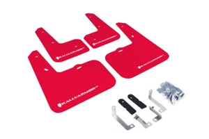 Rally Armor Red Mud Flaps White Logo for 12-2018 Hyundai Veloster #MF24-UR-RD/WH - Picture 1 of 4