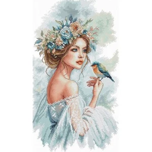 Cross-stitch kit AVA The Lady the Garden P148 18 X 32 CM - Picture 1 of 5