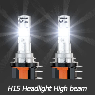 Kit de faros para Jaguar XE 2017-2019 H15 High Beam H15 blanco 2 piezas Foto 1 de 4