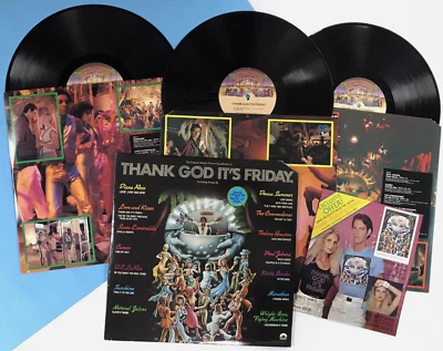 Soundtrack THANK GOD IT"S FRIDAY (1978) 3LP +Merch Form NEAR MINT VINYL ML 2327 - Image 1 of 4