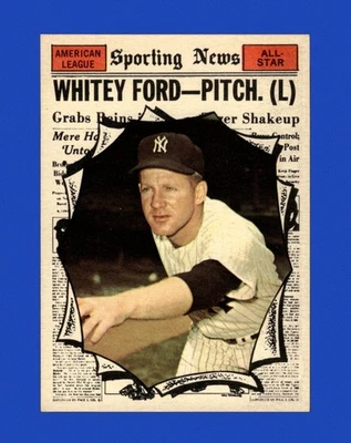 1961 Topps Set-Break #586 Whitey Ford EX-EXMINT *GMCARDS* - Image 1 of 2