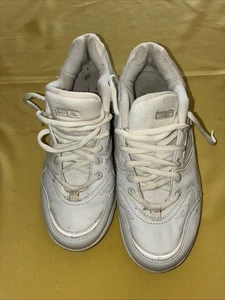 Vintage Y2K Nike Air Damenschuhe bequem weiß Leder Schnürschuhe Größe 7 Nike Walk - Bild 1 von 11