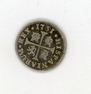 Spain España 1/2 Real 1731 Madrid JF KM 350.1 VF - Picture 1 of 2