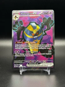 Cofagrigus ex 224/182 2023 Pokémon SV Paradox Rift arte completo casi nuevo - Imagen 1 de 2