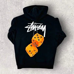 Stussy Dice Hoodie Small Black - Picture 1 of 6
