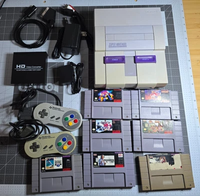 Ultimate SNES Player's Pack - RGB HDMI, 7 Games, Restored Console, Gift Ready! - Photo 1/4