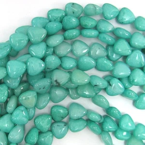 Triángulo jade verde 13mm 15" hebra - Imagen 1 de 1