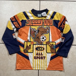 Vintage Scooby-Doo Cartoon Network Wear R U? AOP Shirt Long Sleeve Size 7 Sports - Picture 1 of 10
