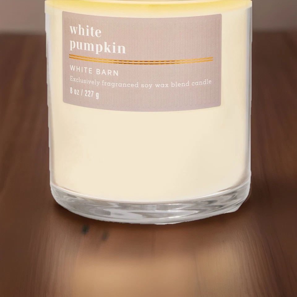 Bath & BodyWorks White Pumpkin Single Wick Candle 8oz. 🎃🆕 - Image 1 of 2
