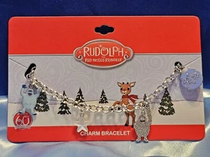 BIOWORLD RUDOLPH RENTIER 60. JAHRESTAG ABSCHEULICHER CHARM 9" ARMBAND NEU - Bild 1 von 12
