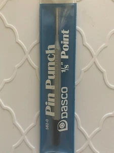 Vintage Dasco Pin Punch 1/8 Inch Point 582-0 Collectible Made USA Rare NOS NEW - Picture 1 of 5