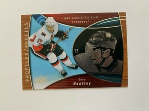 2008-09 McDonald's Upper Deck Profiles #PRO4 Dany Heatley - Ottawa Senators